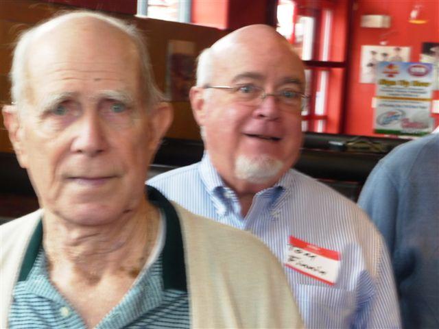 Former SSFD Shift Commander and later fire chief John Knott at 12/7/11 lunch (left).