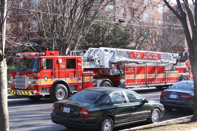 Truck 701 on the road in Silver Spring.